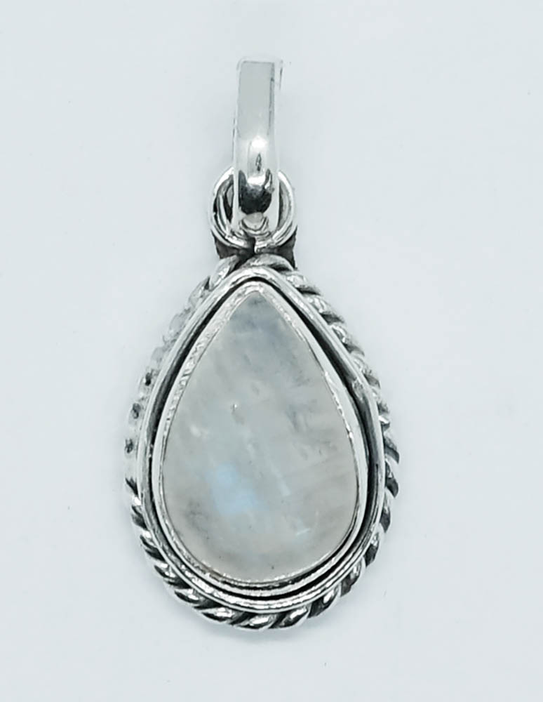 Silver Pendant Rainbow 8x12mm