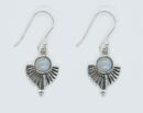 Silver Earring Pointed Rainbow