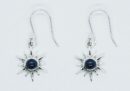 Silver Earring Star Lapis