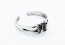Silver Toe Ring Butterfly