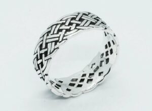 Silver Ring Celtic Band 8mm
