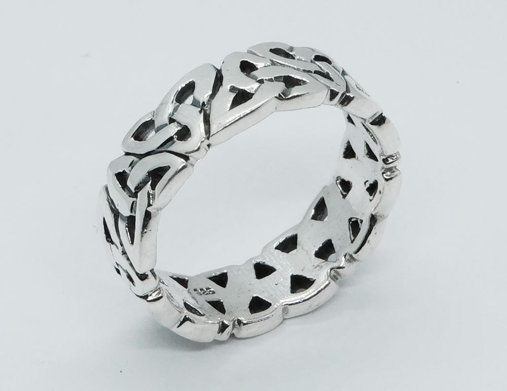 Silver Ring Celtic Band 8mm