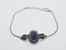 Silver Bracelet Amethyst