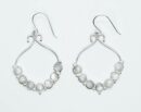 Silver Earring Hanging Rainbow