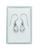 Silver Earring Marcasite Opal