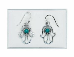 Silver Earring Fattima Turquoise