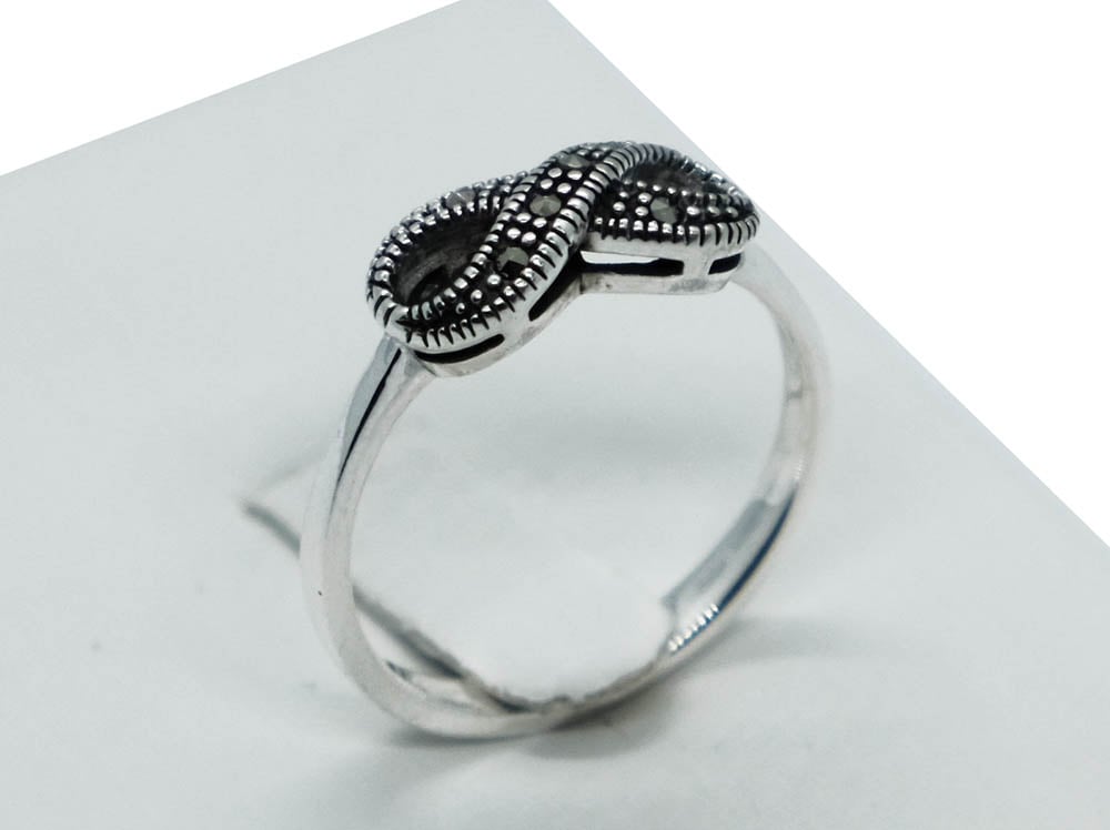 Silver Ring Marcasite Eternity
