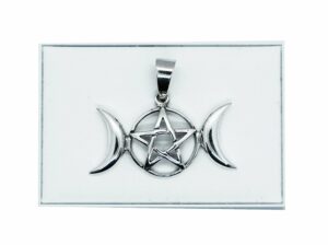 Silver Pendant Triple Moon