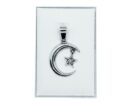 Silver Pendant Pentagram Crescent