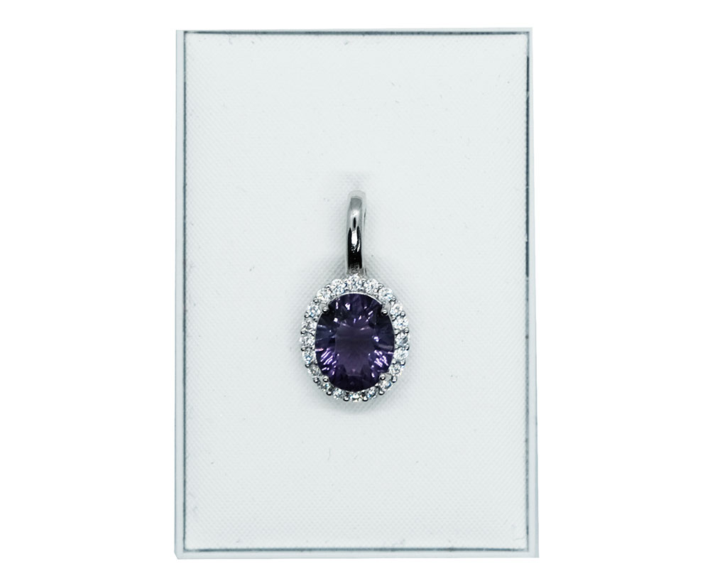 Silver Pendant Amethyst