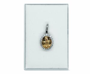 Silver Pendant Citrine
