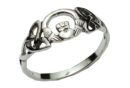 Ring Silver Claddagh Celtic