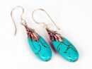 Earring Silver Drop Turquoise