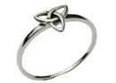Silver Ring Trinity Symbol