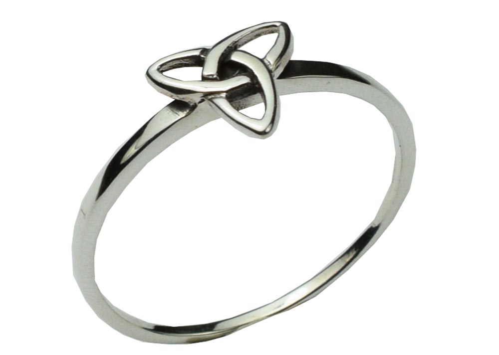 Silver Ring Trinity Symbol