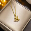 Necklace Gold Ballon Dog