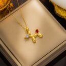 Necklace Gold Ballon Dog