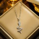 Fashion Necklace Silver Snake