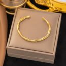 Bracelet Bamboo Gold Plated