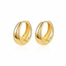 Earring C-Shape Hoop Gold