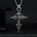 Necklace Cross Gothic Design