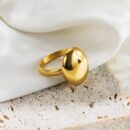 Ring Oval Gold Plated