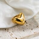 Ring Heart Gold Plated