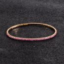 Bracelet Pink Rhinestones