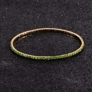 Bracelet Green Rhinestones