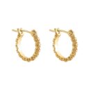 Earring Flower Petals Gold