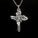 Necklace Heart Cross Design