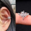 Ear Cuff Star Design Silver