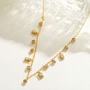 Necklace Elegant White Stones