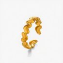 Ring Hearts Yellow Gold Plated
