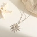 Necklace Sunflower Silver
