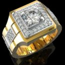 Ring Signet Large Stone