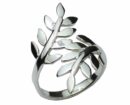 Ring Silver Double Leaf Branches