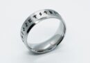 Ring Steel Nordic Runes
