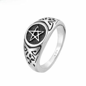 Ring Stainless Steel Pentagram