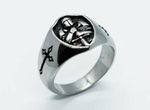 Ring Steel Templar Knight