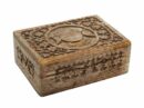 Box Wooden Carved Pagan 7X5 Inch