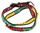Bracelet Harmony 2 Rows Rasta 6pcs For Â£1.75 Each