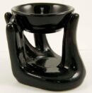 Holder Ceramic Hand Black
