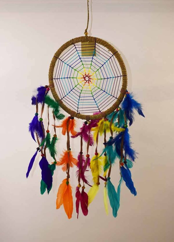 Dream Catcher Rainbow Web 8cm