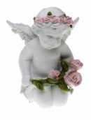 Cherub Ivory With Rose Bouquet