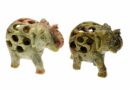 Soapstone Elephant Cut 2 pcs