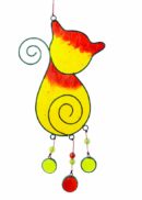 Suncatcher Cat Red 11X31cm