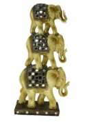 Elephant Tower Ivory 17.5 Inch