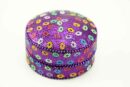 Box Circle Purple Glitter 8cm (4pcs For Â£1.00 Each)