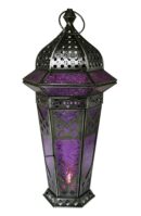 Lantern Candle Holder Purple